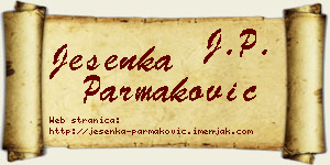 Jesenka Parmaković vizit kartica